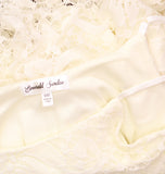 Emerald Sundae Juniors Lace Slip Spaghetti Strap Dress Ivory Off White XXS