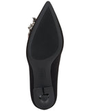 INC International Concepts Womens Saija Pumps Embellished Black Microsuede 8.5M