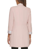 Calvin Klein Womens Petite Open Front Rolled Cuff Blazer T1JJL165