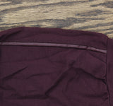 Belle by Kim Gravel Just a Touch Faux Leather Trim Hoodie Winestasing Red XS