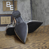 INC International Concepts Womens Valan Triple-Strapped Flats Silver Gray 8.5M