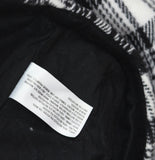 Woolrich X TGT Plaid Heavyweight Flannel Shacket Jacket Shirt Black / White M