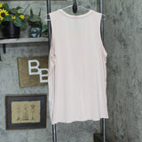 Lisa Rinna Collection Womens Sleeveless Knit A-Line Shirt Top Light Pink XL