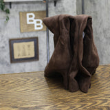 A New Day Justice Faux Suede Mid-Calf Boots 94568895 Brown 10M
