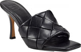 INC Liah Open Toe Heels Amputee Replacement Left Shoe Only Black Smooth 5M