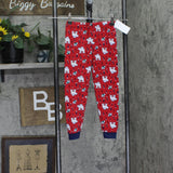 Max And Olivia Toddler Boys Pajama Shirt Pants and Socks Set Red Polar Bear 5T