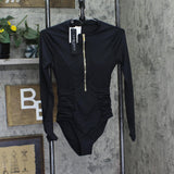 La Blanca Long Sleeve Paddlesuit One Piece Swimsuit LB3ZZ52 Black XS