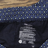 State Of Day Womens Jogger Pajama Pants 100180166MS Diamond Geo Blue XL