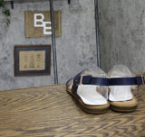 Journee Collection Womens Lavine Multi Strap Sandals LAVINE Navy Blue 9M