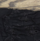 Raviya Lace-Inset Eyelet-Flounce Cover-Up 76301X Black 1X