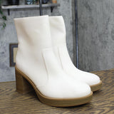 Universal Thread Jenna Platform Boots Memory Foam Insole Off-White Ivory 10M