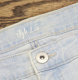 Style & Co. Curvy Cuffed Capri Jeans Mid Rise 100094906W Sedona Blue 24W