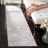 Safavieh Brentwood Collection Medallion Runner Rug Gray / Ivory 2' x 8'