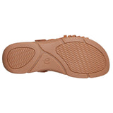 Easy Spirit Womens Strappy Mindi Flat Sandal SEMINDI Cognac Leather Brown 7.5M