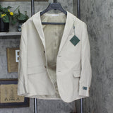 B By Brooks Brothers Big Boys Classic Fit Linen Suit Jacket Coat Khaki Brown 18R