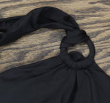 Lauren Ralph Lauren Macrame-Ring High-Neck One-Piece Swimsuit 20501267 Black 14