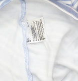 Karen Scott Short Sleeved Striped Boat Neck Top Light heather Blue XL