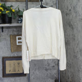 Aqua Womens Cashmere V-Neck Button Up Cardigan Sweater V10337 Ash Off White 2XL