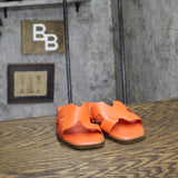 A New Day Womens Nina H-Band Slide Sandals 92244961 Orange 6.5M