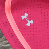 Under Armour Womens Fitted Running Shorts with Briefs Pink Multi M