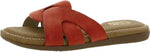 Cliffs By White Mountain Fortunate Womens Slide Sandal Red / Sueded / Smooth 8M