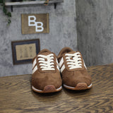 DV Dolce Vita Womens Hype Round Toe Low Top Lace Up Sneakers Chestnut Brown 8.5M