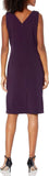 Maya Brooke Women's Sheath Knee Length Dress 26366 Eggplant Purple 14