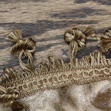 Regal Home Lombardi Floral Rod Pocket Waterfall Valance Mocha Brown 58 x 38