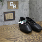 Wild Fable Lace-Up D-Toe Slip-On Ballet Flats with Rivet Trim 94646980 Black 9M