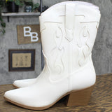 Wild Fable Women's Daytona Western Boots with Memory Foam Insole White 11