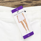 Calvin Klein Jeans Womens Denim Jean Shorts 1751595 White 14