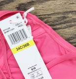 Anne Cole Womens V Wire Elongated Underwire Bikini Swim Top Pink Glow 34C / 36B