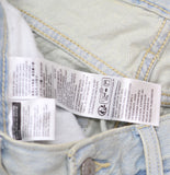 Levi's Baggy Jeans Button Fly High Rise Relaxed Straight Leg On Blast Blue 28X31
