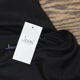 Jenni Womens Split-Neck Pajama Top 100154890MS Black L