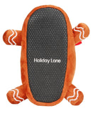 Holiday Lane Slippers Holiday Christmas Gingerbread Brown S (11T-12T)