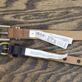 Universal Thread 2-Pack Faux Leather Grommet Buckle Belts Black / Brown S