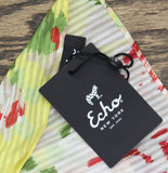 Echo Womens Sparkle Floral Patch Oblong Scarf EN1423 Peony Green Multi