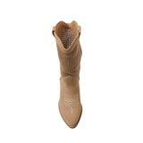 Universal Thread Jasper Western Boots with Woven Mesh Shaft Beige Brown 8M