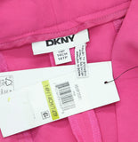 DKNY Aero Crepe Mid Rise Wide Leg Pants XD5P2051 Vivid Pink 14P
