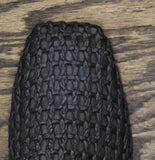 Franco Sarto Toba Mule Slip On Square Toe J8092S1 Black Woven 9M