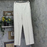 Aqua Womens Textured Wide Leg Trousers Pants AQ-PA2163 Beige Brown XL