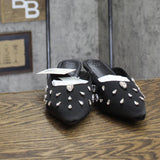 A New Day Womens Katia Heels Satin Tear Drop Rhinestone 94663381 Black 8M