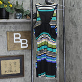 Estam Womens Woven Lightweight Fit & Flare Dress 1667e6cae9343a Black Multi S