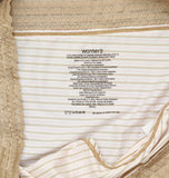 Warner's No Problems Comfort Waist Panty Toasted Almond Stripe Brown 3XL