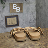 A New Day Meg Raffia 2-Band Slide Sandals 94748233 Brown 7M