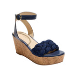 Jack Rogers Dumont Woven Rope Wedge Sandal 112241WG09 Midnight Blue 11M