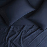 Madison Park 600 TC Pima Cotton Bed Sheet Set 4-Piece MP20-8000 Navy Blue King