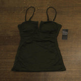 Lauren Ralph Lauren V-Wire Shirred Tankini Swim Top 20401223 Green 6