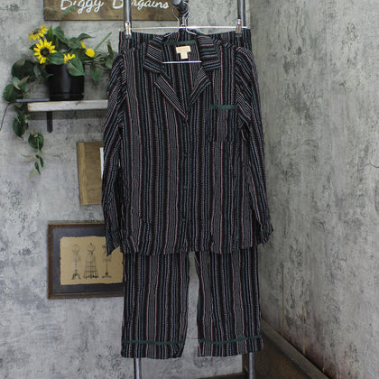 Sunday Brunch Notch Collar Pajama Set A665060 Multi Black M