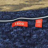 Izod Mens V-Neck Long Sleeve Pullover Sweater 167053a84bd818 Blue Multi L
